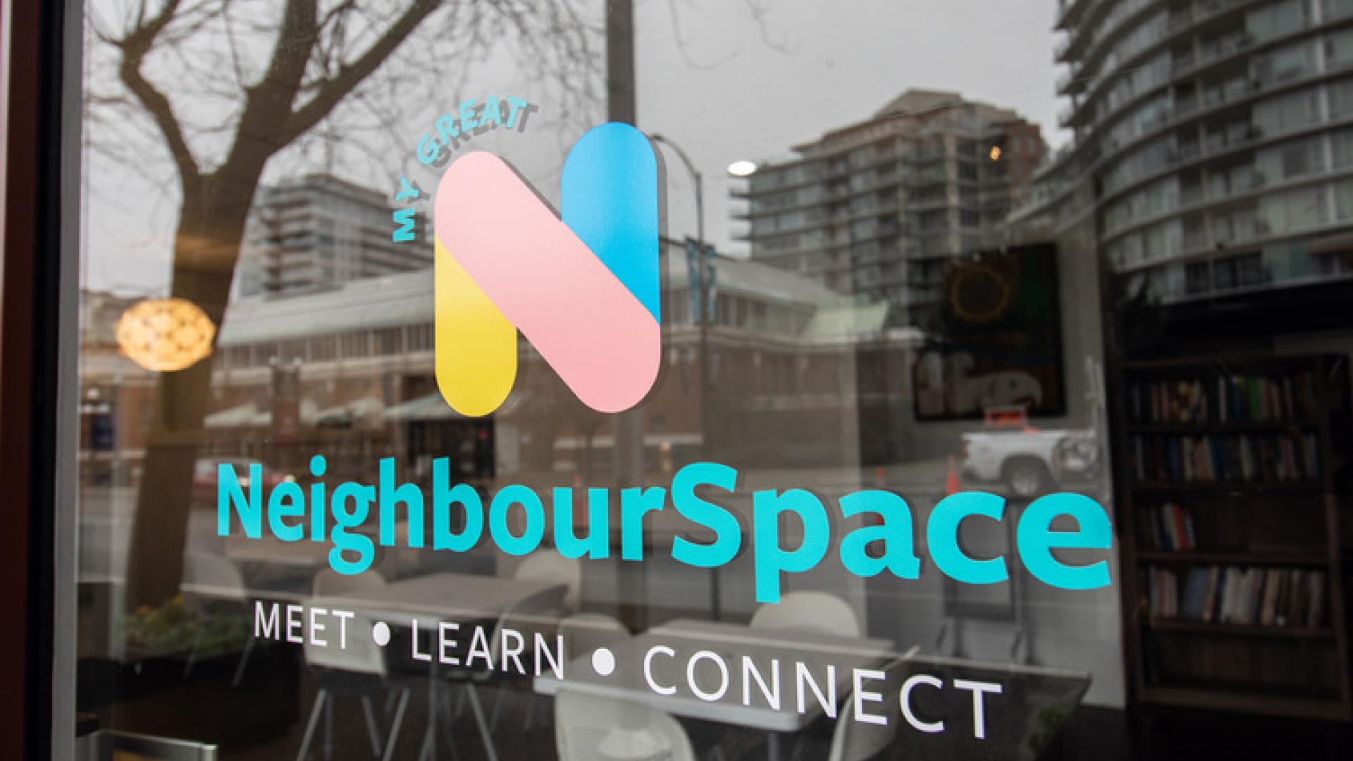 NeighbourSpace decals on window