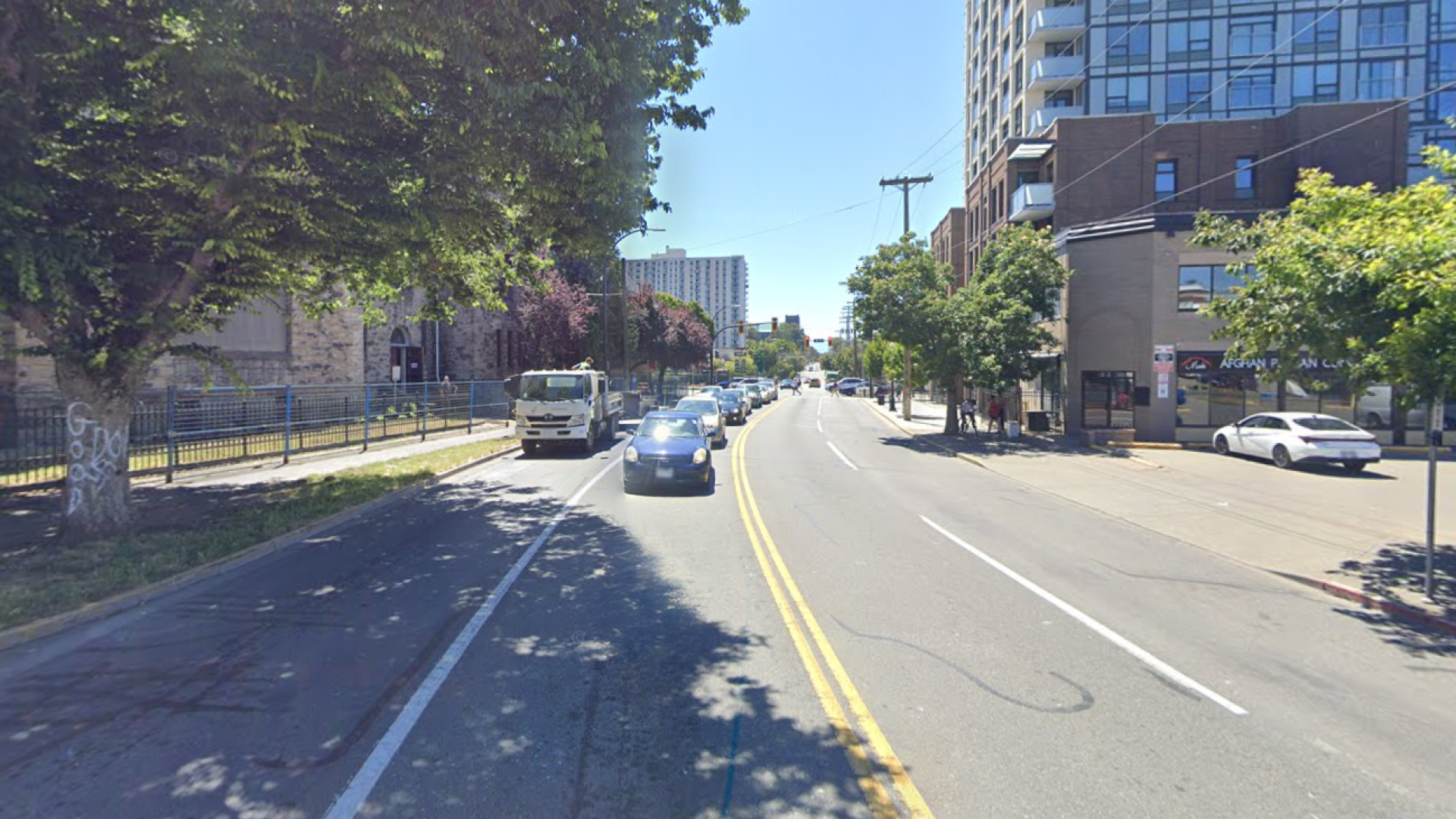 street view of Quadra Street.