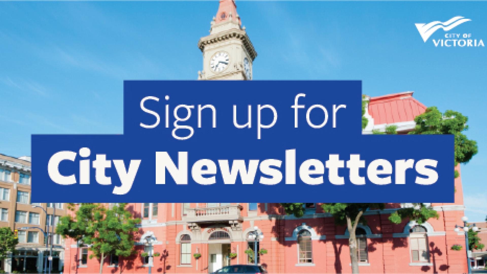 Sign up for City Newsletters