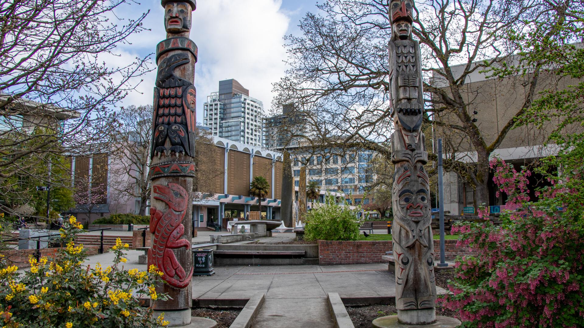 Two Brothers Spirit Poles, 2009.