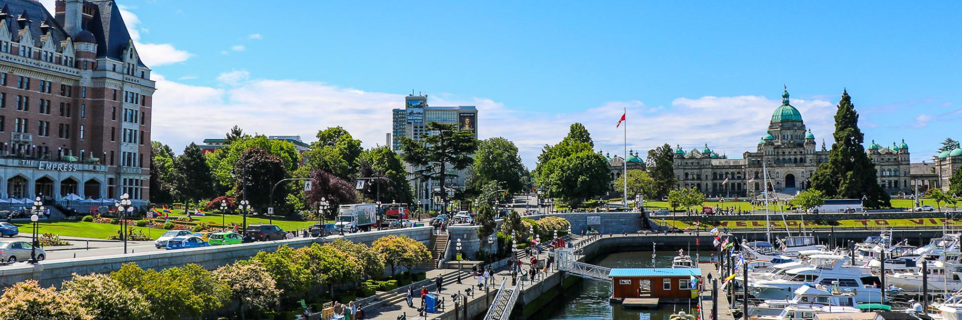 Inner Harbour in the summer