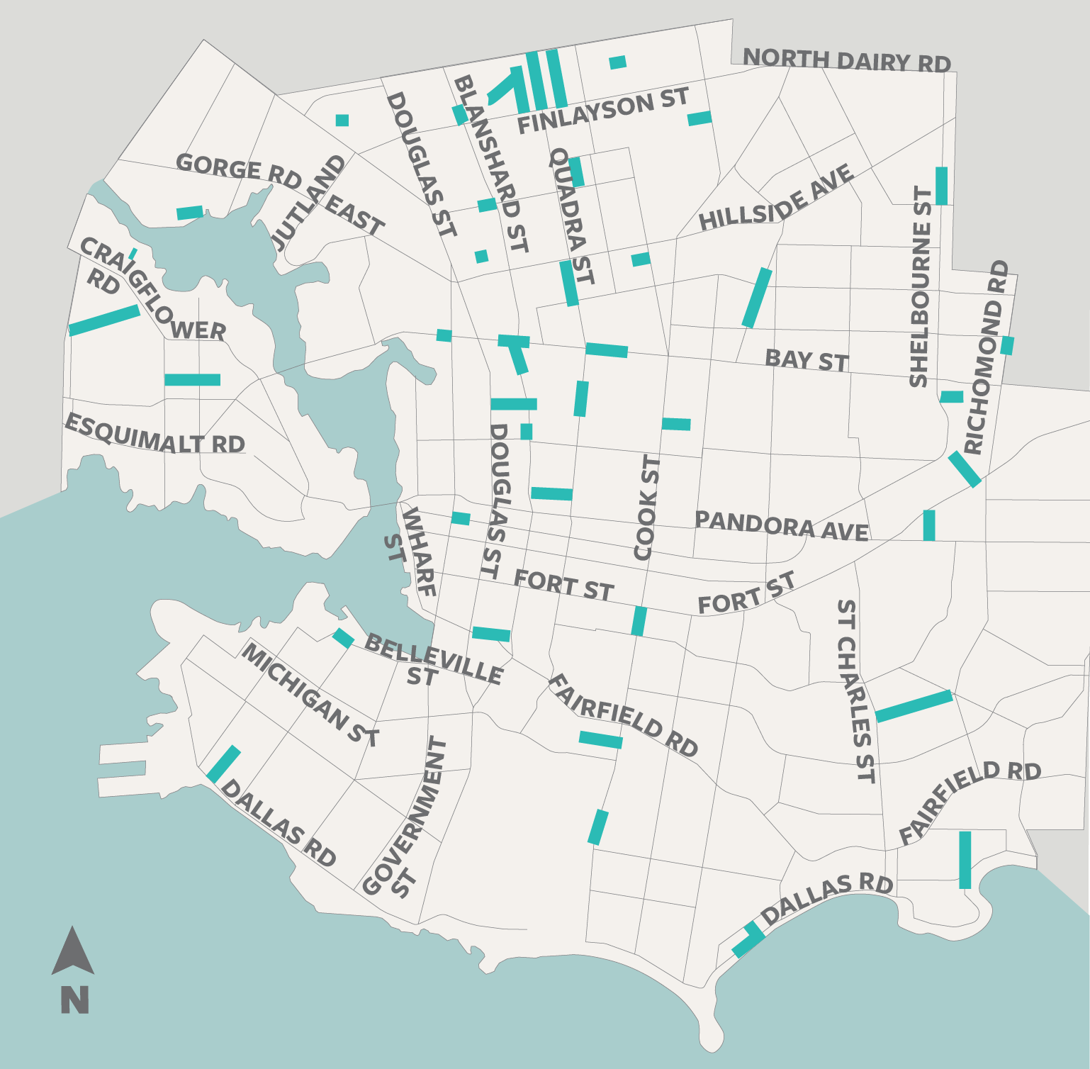 Map of lining locations 2026